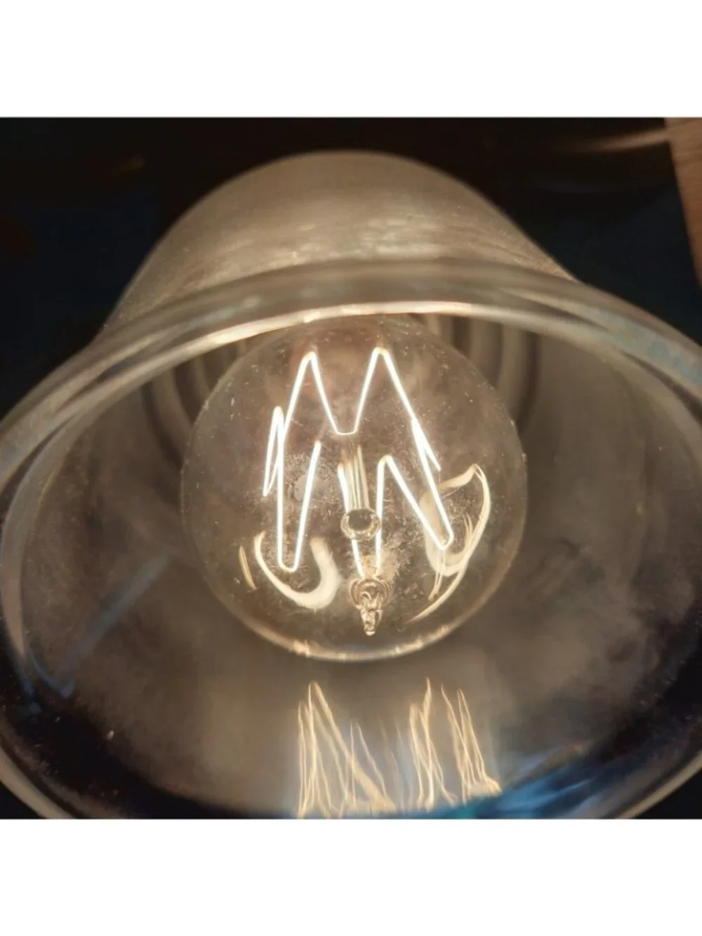 Antique Mazda National Edison Clear Tipped Light Bulb Filament Tested Works